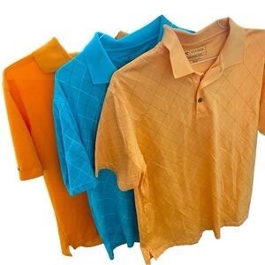 3-NEW Jos A Bank Men’s Set of 3 Golf Shirts, Men’s Polo Shirts